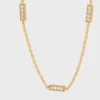 CELINE Bracciale triplo in oro giallo e diamanti