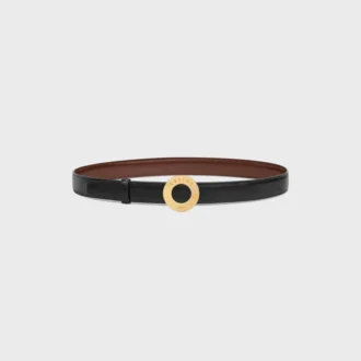 CELINE Fibbia a disco e cinturino reversibile 25 mm