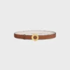 CELINE Fibbia a disco e cinturino reversibile 25 mm CELINE Fibbia a disco e cinturino reversibile 25 mm