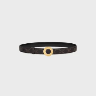 CELINE Fibbia a disco e cinturino reversibile 25 mm