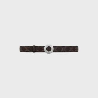 CELINE Fibbia a disco e cinturino reversibile 25 mm