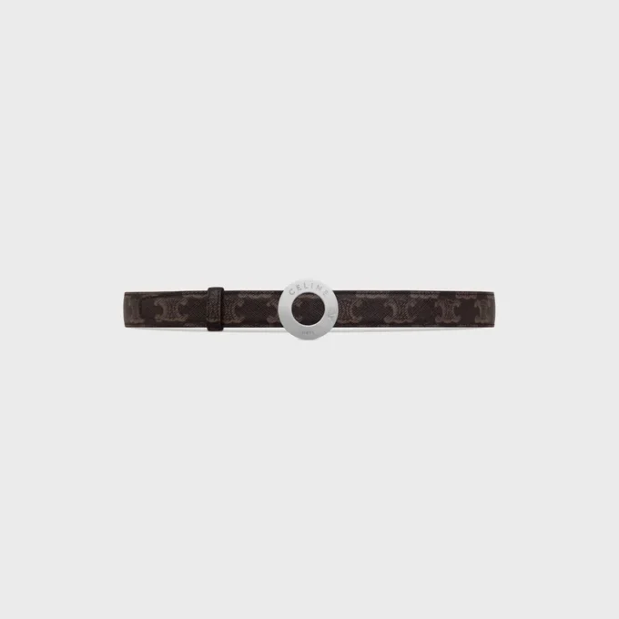 CELINE Fibbia a disco e cinturino reversibile 25 mm CELINE Fibbia a disco e cinturino reversibile 25 mm