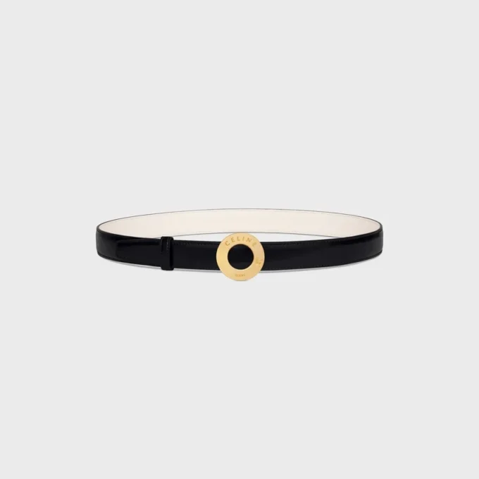 CELINE Fibbia a disco e cinturino reversibile 25 mm CELINE Fibbia a disco e cinturino reversibile 25 mm