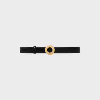 CELINE Fibbia a disco e cinturino reversibile 25 mm