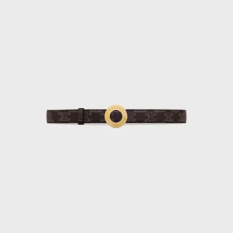 CELINE Fibbia a disco e cinturino reversibile 25 mm