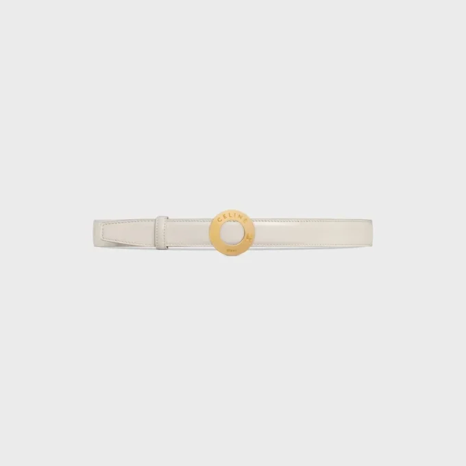 CELINE Fibbia a disco e cinturino reversibile 25 mm CELINE Fibbia a disco e cinturino reversibile 25 mm