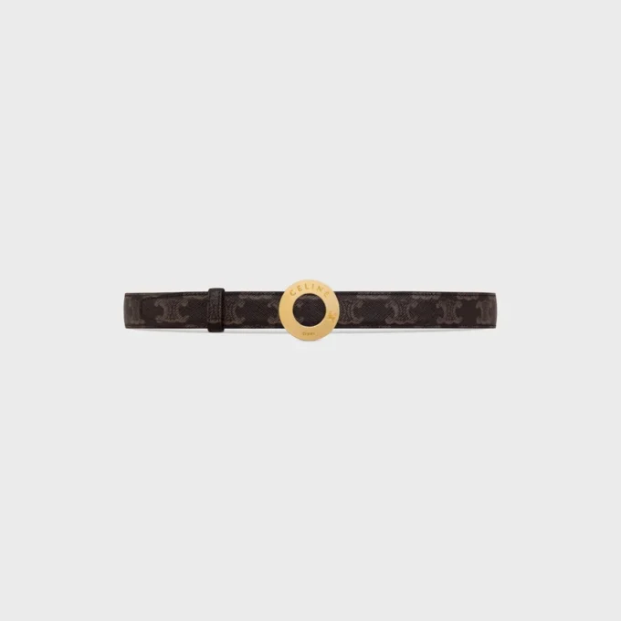 CELINE Fibbia a disco e cinturino reversibile 25 mm CELINE Fibbia a disco e cinturino reversibile 25 mm