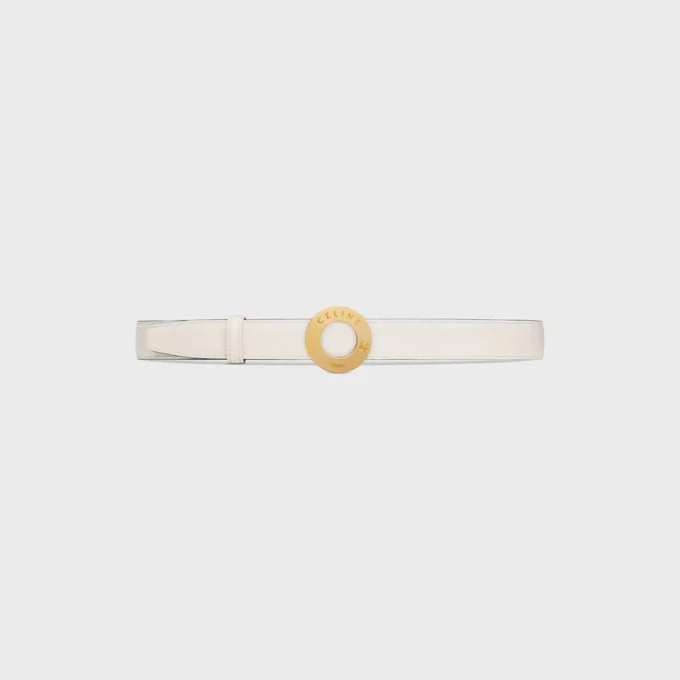 CELINE Fibbia a disco e cinturino reversibile 25 mm CELINE Fibbia a disco e cinturino reversibile 25 mm