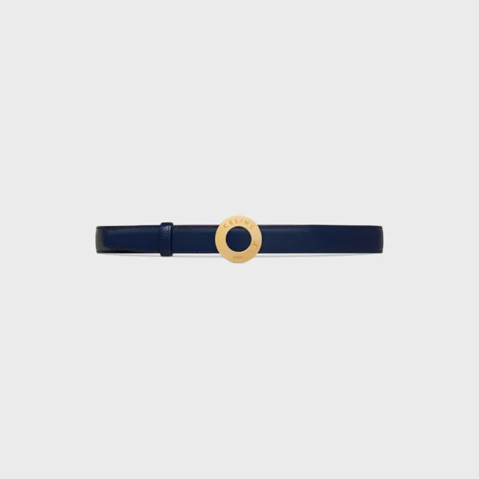 CELINE Fibbia a disco e cinturino reversibile 25 mm CELINE Fibbia a disco e cinturino reversibile 25 mm