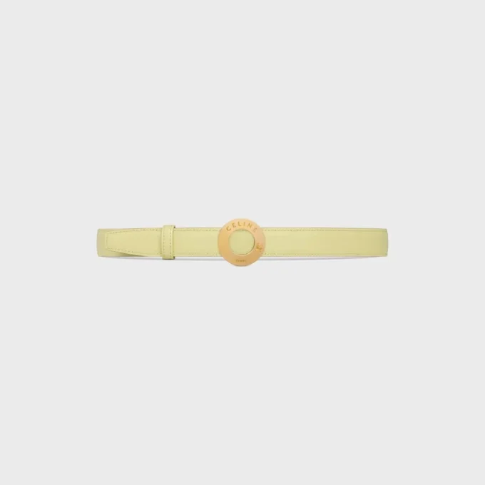 CELINE Fibbia a disco e cinturino reversibile 25 mm CELINE Fibbia a disco e cinturino reversibile 25 mm