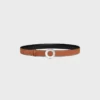 CELINE Fibbia a disco e cinturino reversibile 25 mm