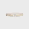 CELINE Fibbia a disco e cinturino reversibile 25 mm CELINE Fibbia a disco e cinturino reversibile 25 mm