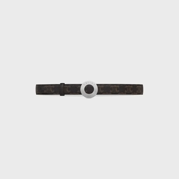 CELINE Fibbia a disco e cinturino reversibile 25 mm