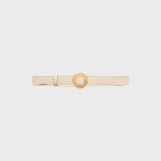 CELINE Fibbia a disco e cinturino reversibile 25 mm CELINE Fibbia a disco e cinturino reversibile 25 mm