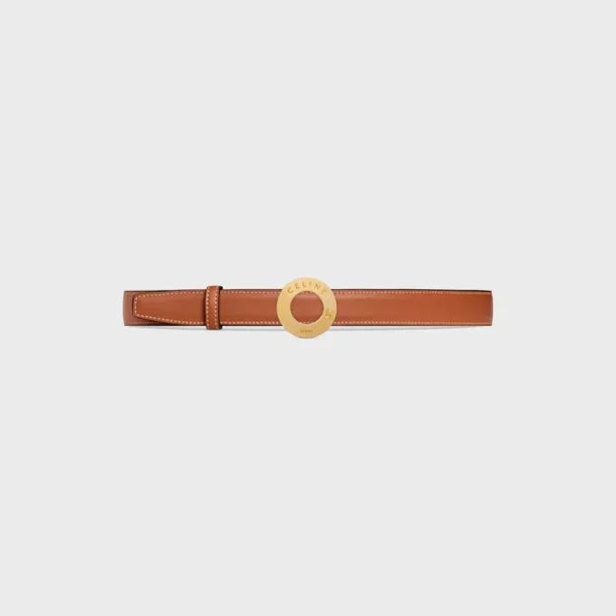 CELINE Fibbia a disco e cinturino reversibile 25 mm CELINE Fibbia a disco e cinturino reversibile 25 mm