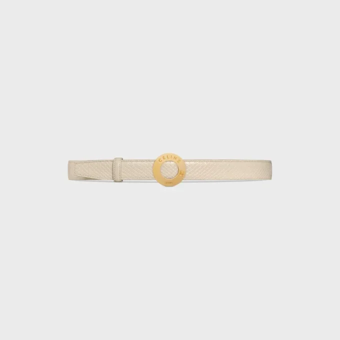 CELINE Fibbia a disco e cinturino reversibile 25 mm CELINE Fibbia a disco e cinturino reversibile 25 mm