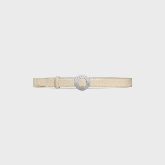 CELINE Fibbia a disco e cinturino reversibile 25 mm CELINE Fibbia a disco e cinturino reversibile 25 mm