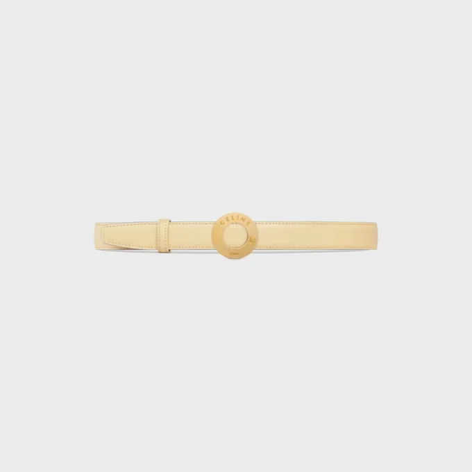 CELINE Fibbia a disco e cinturino reversibile 25 mm CELINE Fibbia a disco e cinturino reversibile 25 mm