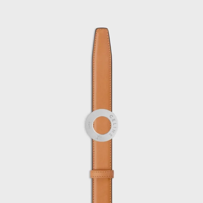 CELINE Fibbia a disco e cinturino reversibile 25 mm