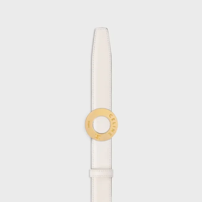 CELINE Fibbia a disco e cinturino reversibile 25 mm CELINE Fibbia a disco e cinturino reversibile 25 mm