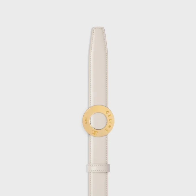 CELINE Fibbia a disco e cinturino reversibile 25 mm CELINE Fibbia a disco e cinturino reversibile 25 mm