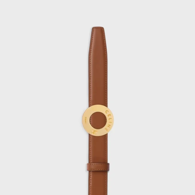 CELINE Fibbia a disco e cinturino reversibile 25 mm CELINE Fibbia a disco e cinturino reversibile 25 mm
