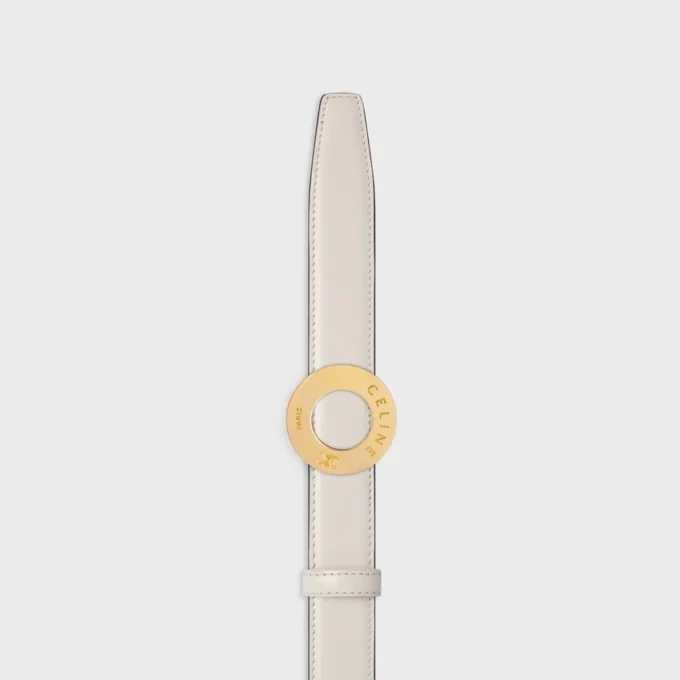 CELINE Fibbia a disco e cinturino reversibile 25 mm CELINE Fibbia a disco e cinturino reversibile 25 mm