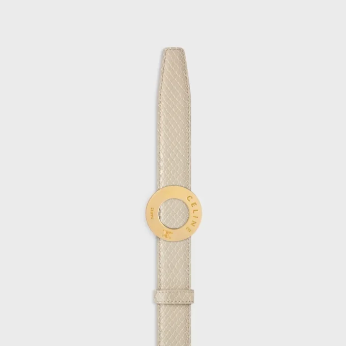 CELINE Fibbia a disco e cinturino reversibile 25 mm CELINE Fibbia a disco e cinturino reversibile 25 mm