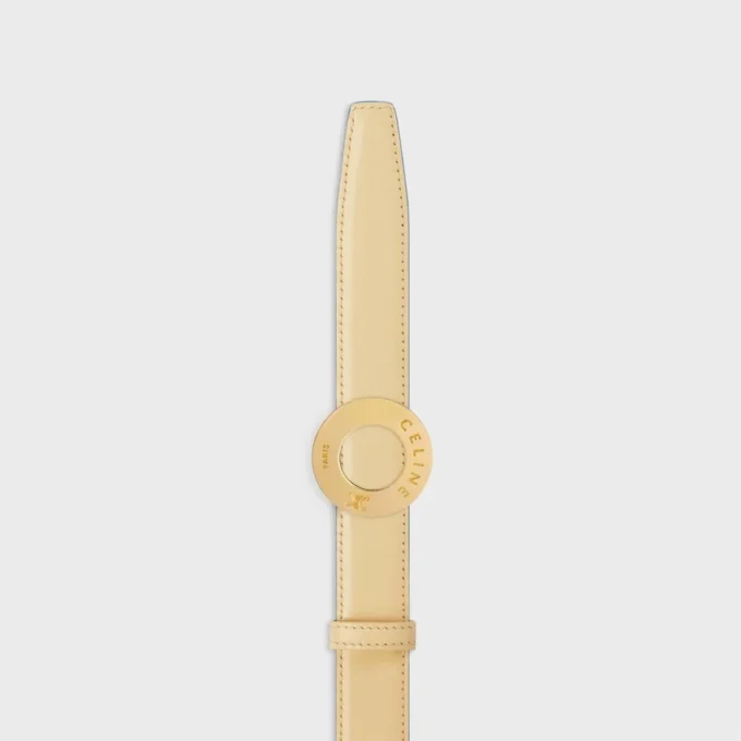 CELINE Fibbia a disco e cinturino reversibile 25 mm CELINE Fibbia a disco e cinturino reversibile 25 mm