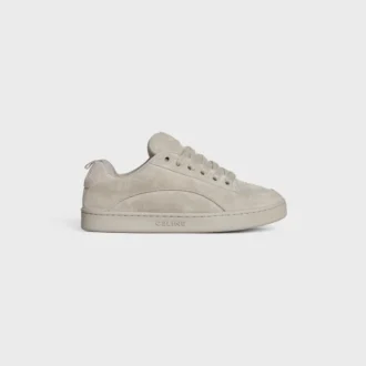 CELINE Huntington – Sneakers basse in pelle di vitello scamosciata e mesh