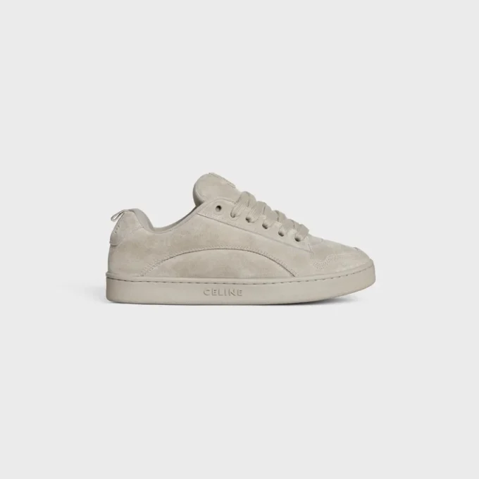 CELINE Huntington – Sneakers basse in pelle di vitello scamosciata e mesh CELINE Huntington – Sneakers basse in pelle di vitello scamosciata e mesh
