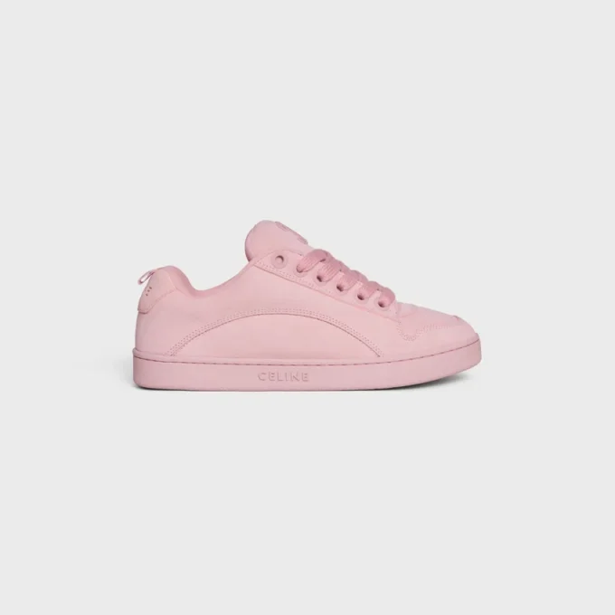 CELINE Huntington – Sneakers basse in pelle di vitello scamosciata e mesh CELINE Huntington – Sneakers basse in pelle di vitello scamosciata e mesh