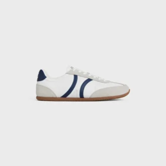 CELINE Jogger – Sneaker basse con lacci in pelle di vitello e pelle scamosciata