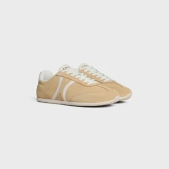 CELINE Jogger – Sneaker basse stringate in pelle di vitello scamosciata e pelle di vitello