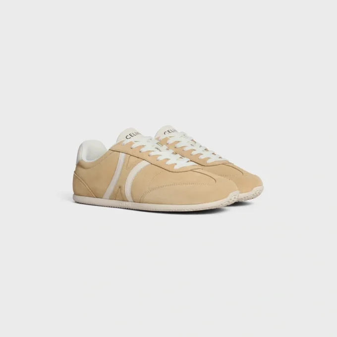 CELINE Jogger – Sneaker basse stringate in pelle di vitello scamosciata e pelle di vitello CELINE Jogger – Sneaker basse stringate in pelle di vitello scamosciata e pelle di vitello