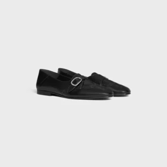CELINE John Monk Strap in morbida pelle di vitello