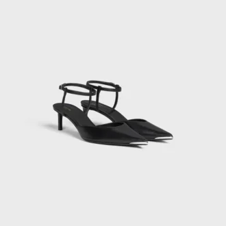 CELINE Kitten con punta in metallo in pelle di vitello