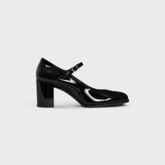 CELINE Lily Perforated Triomphe Babies in pelle di vitello verniciata