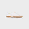 CELINE Lympia Triomphe Thong in pelle di vitello CELINE Lympia Triomphe Thong in pelle di vitello