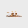 CELINE Lympia Triomphe Thong in pelle di vitello CELINE Lympia Triomphe Thong in pelle di vitello