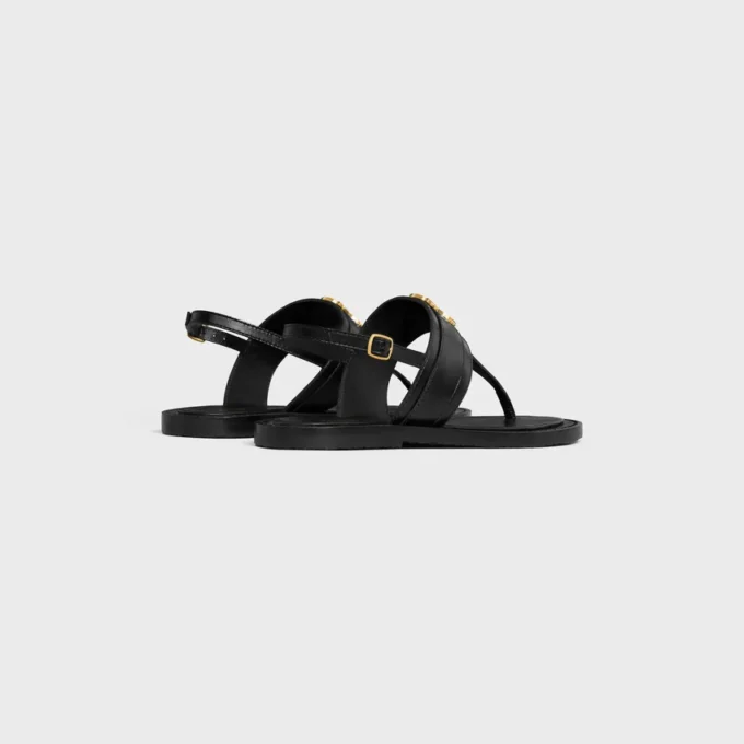 CELINE Lympia Triomphe Thong in pelle di vitello CELINE Lympia Triomphe Thong in pelle di vitello