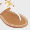 CELINE Lympia Triomphe Thong in pelle di vitello CELINE Lympia Triomphe Thong in pelle di vitello