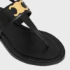 CELINE Lympia Triomphe Thong in pelle di vitello CELINE Lympia Triomphe Thong in pelle di vitello