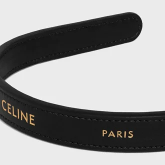 CELINE Paris Cerchietto sottile in pelle di vitello