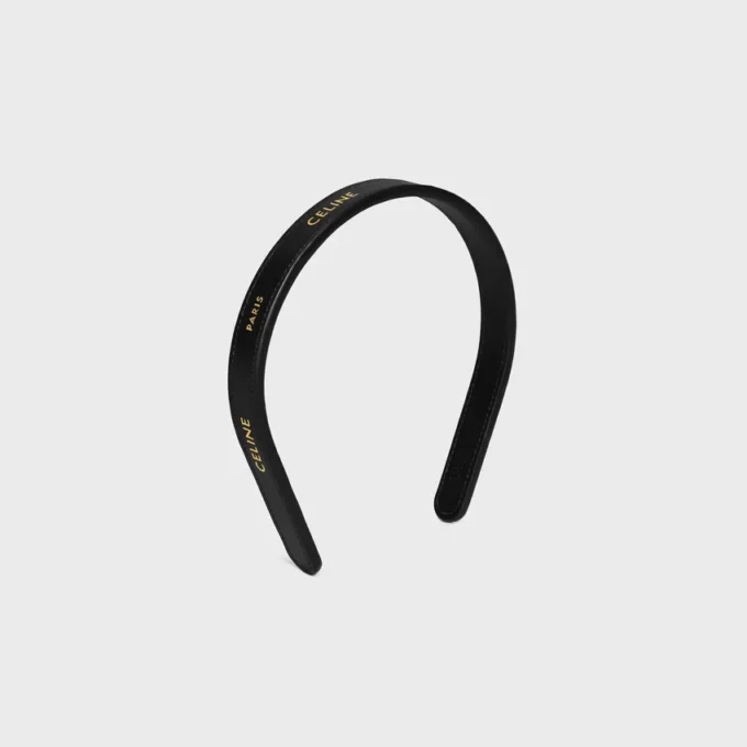 CELINE Paris Cerchietto sottile in pelle di vitello CELINE Paris Cerchietto sottile in pelle di vitello