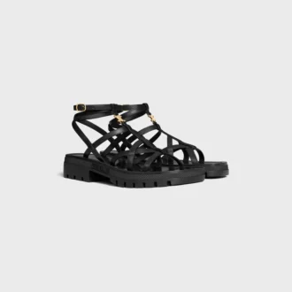 CELINE – Sandali con cinturini Clea Triomphe in pelle di vitello – Concia vegetale