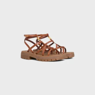 CELINE – Sandali con cinturini Clea Triomphe in pelle di vitello – Concia vegetale