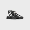 CELINE – Sandali con cinturini Clea Triomphe in pelle di vitello – Concia vegetale CELINE – Sandali con cinturini Clea Triomphe in pelle di vitello – Concia vegetale