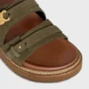 CELINE – Sandalo Tippi Triomphe in pelle di vitello scamosciata CELINE – Sandalo Tippi Triomphe in pelle di vitello scamosciata