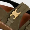 CELINE – Sandalo Tippi Triomphe in pelle di vitello scamosciata CELINE – Sandalo Tippi Triomphe in pelle di vitello scamosciata